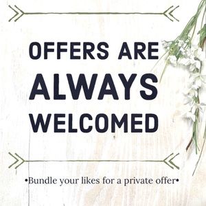 Best and reasonable offers accepted!